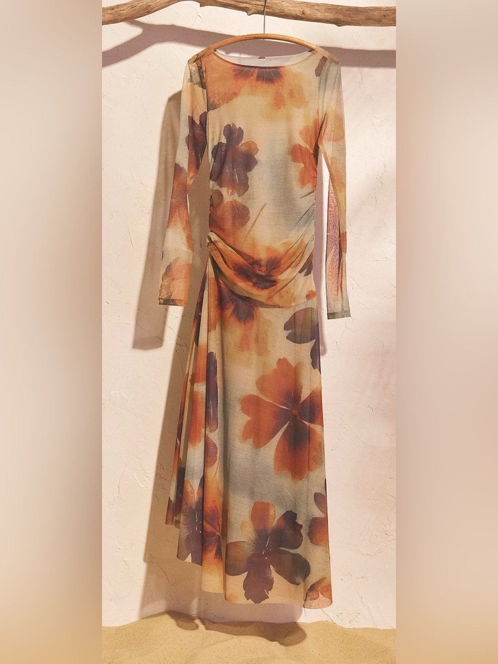 Free People Sunnei Maxi Dress in Sunrise Combo Size Large - Picture 2 of 9